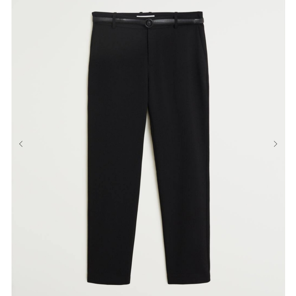 Mango belt suit trousers